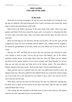 Jack London - The Call of the Wild