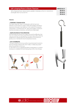 Self-crimping Piston in Elastic Titanium