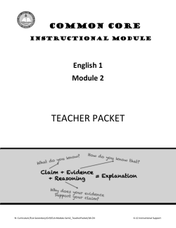 teacher packet