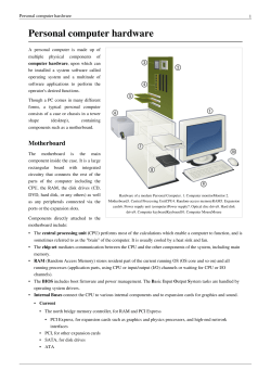 Personal computer hardware