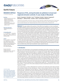 Response of SO2 and particulate air pollution to local and regional