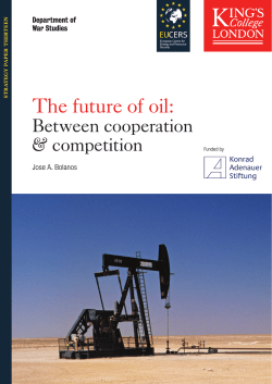 The future of oil - King`s College London