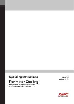 Perimeter Cooling - Schneider Electric