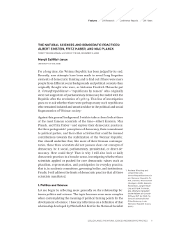 THE NATURAL SCIENCES AND DEMOCRATIC PRACTICES