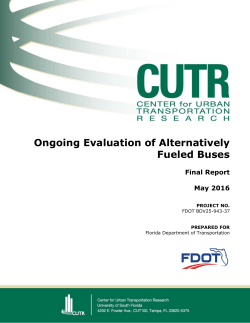 Ongoing Evaluation of Alternatively Fueled Buses