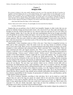 Chapter 2 Religion Kills - Center for Human Science