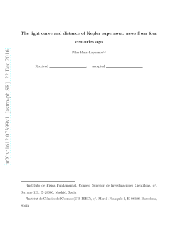 The light curve and distance of Kepler supernova: news from four