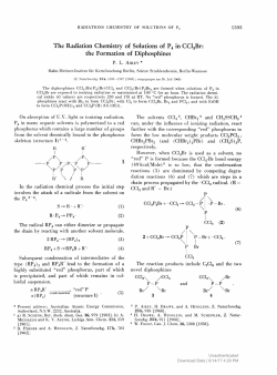 The Radiation Chemistry of Solutions of P4 in CCl3Br