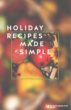 holiday recipes made simple - Education Management Corporation