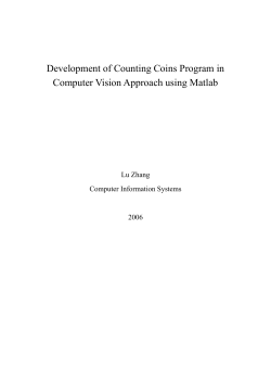 Development of Counting Coins Program in Computer Vision