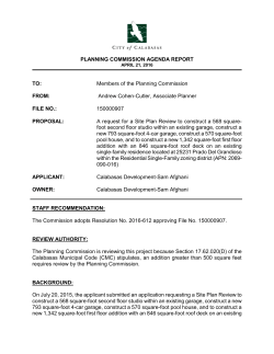agenda item - City of Calabasas