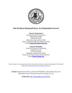 The De Beers Diamond Story: Are Diamonds Forever?