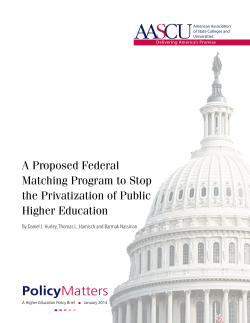 A Proposed Federal Matching Program to Stop the