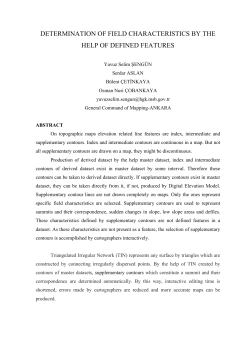 determination of field characteristics by the help of defined features