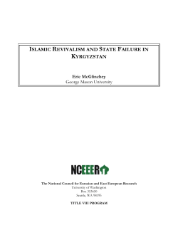Islamic Revivalism and State Failure in Kyrgyzstan