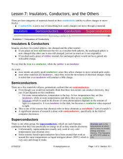 Insulators, Conductors, and the Others