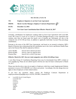 MPIP Benefit Rate Increase Outside LA County