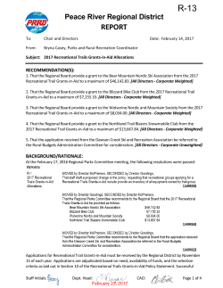 2017 Recreational Trails Grants-in-Aid