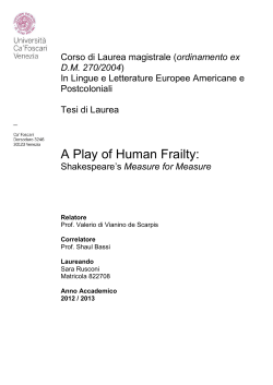 A Play of Human Frailty: