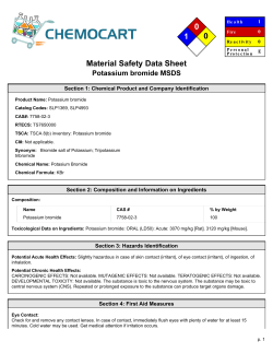 MSDS for Potassium bromide