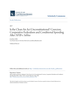 Is the Clean Air Act Unconstitutional? - Scholarly Commons