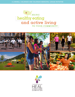 and active living healthy eating