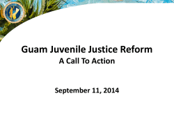 Guam Juvenile Justice Reform