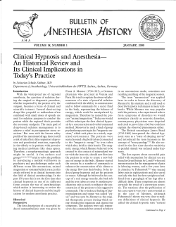 January 2000, Vol 18 - Anesthesia History Association