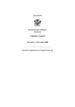 Legislative Council - Queensland Parliament