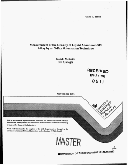 Measurement of the density of liquid aluminum-319 alloy
