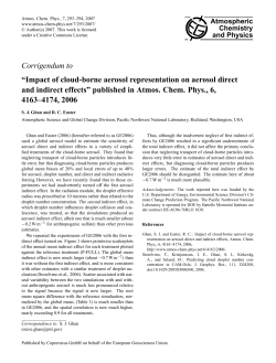 Corrigendum to &ldquo;Impact of cloud-borne aerosol representation on