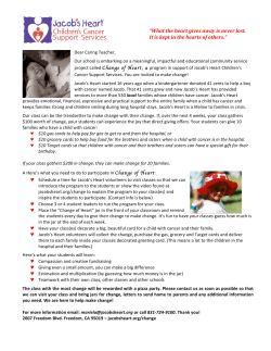 letter to give to the teachers