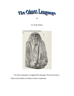 Introduction to the Olmec Language