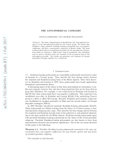 The anti-spherical category