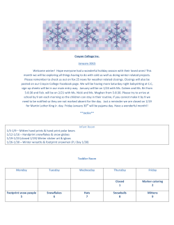January 2015 - Crayon College
