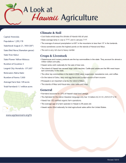Hawaii - National Agriculture in the Classroom