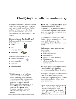 Clarifying the Caffeine Controversy