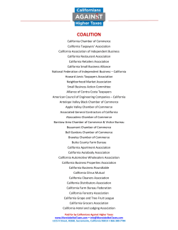FACT: CALIFORNIANS PAY THE HIGHEST GAS TAX, SALES TAX