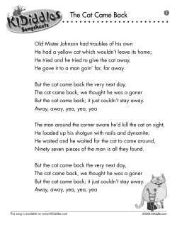 The Cat Came Back