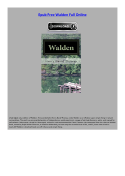 Epub Free Walden Full Online
