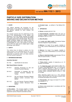 test method wa 115.1 - 2013