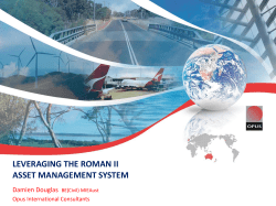 leveraging the roman ii asset management system
