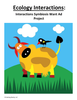 Ecology Interactions Symbiosis Want Ad GettingNerdyLLC