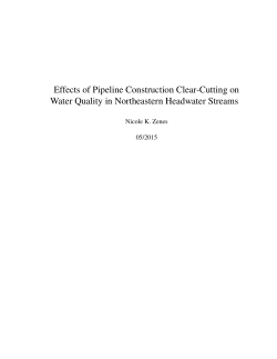 Effects of Pipeline Construction Clear
