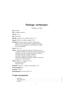 Package `archetypes`
