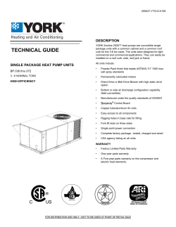 Y-TG, SPHP, Models: BP 036 thru 072, 3