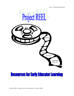 Social &ndash;Emotional Development