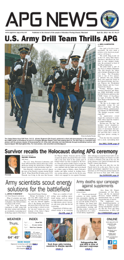 US Army Drill Team Thrills APG - The Lint Center for National