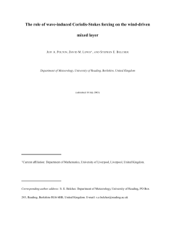 The role of wave-induced Coriolis-Stokes forcing on the wind