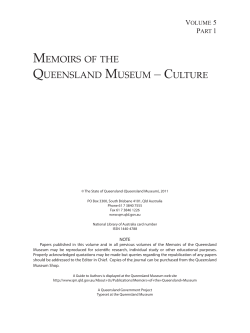 Memoirs of the Queensland Museum (ISSN 1440